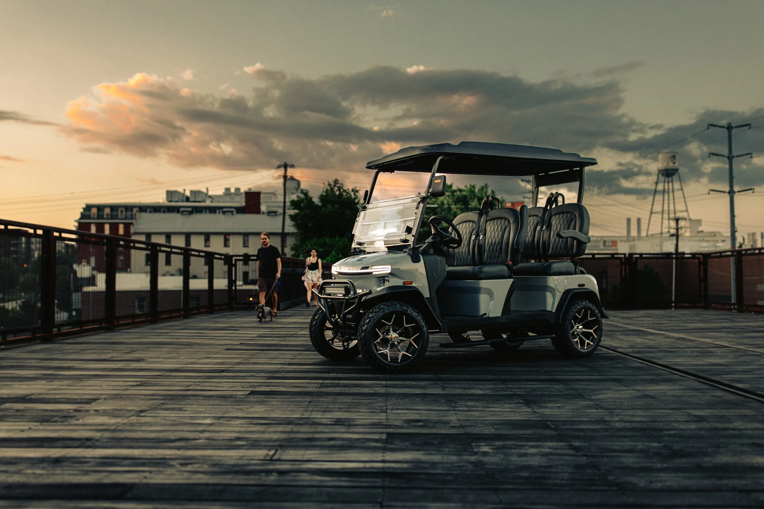 Carro de golf eléctrico Denago Rover XL gris en Winston-Salem Carolina del Norte